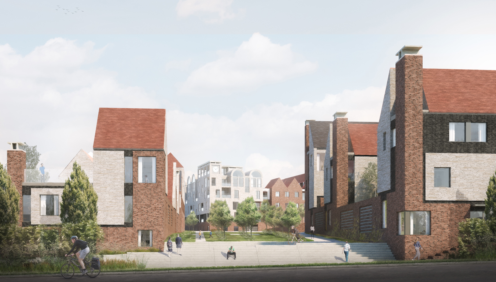 Planning consent for Proctor and Matthews Architects' Canterbury garden city homes