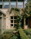 Kitchen garden wall with pool  