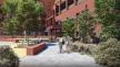 View of the shared courtyard