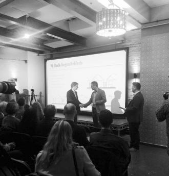 Stephen Proctor judges the SterlingOSB & RIBAJ MultiGen Competition