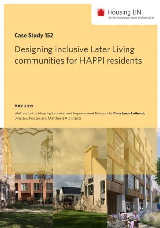 Designing inclusive Later Living communities for HAPPI residents