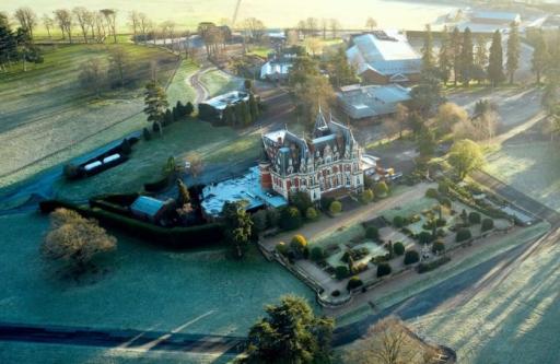 Aerial view of Impney Hall 