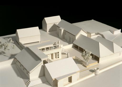 Model of two dwellings