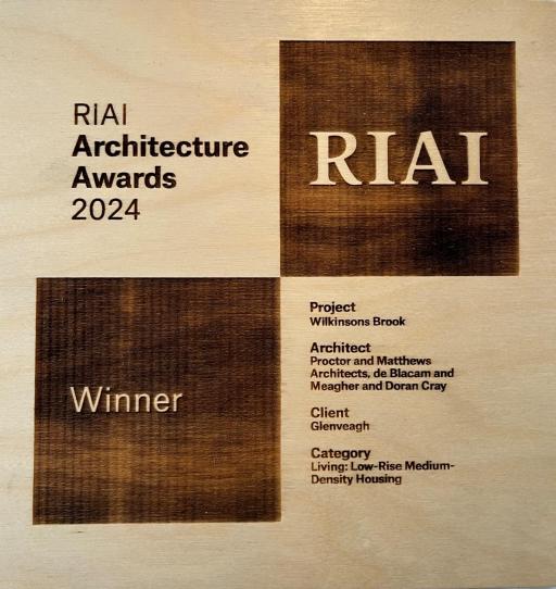 Wilkinsons Brook wins prestigious RIAI Award